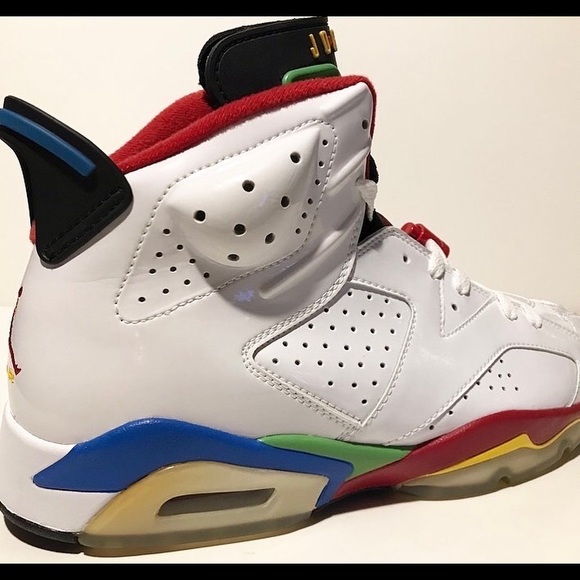 NEW DS 2008 NIKE AIR JORDAN 6 VI BEIJING OLYMPIC FLAG Sz 10 USA III IV V VII XI - Picture 3 of 16